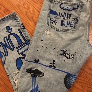 CUSTOM women’s “ boyfriend jeans “